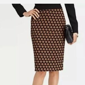 TALBOTS Polka Dot Pencil Skirt - Size 2